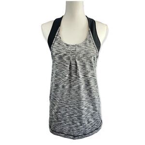 90 Degree by Reflex Women's Size M Space Gray Athletic Tank with Sports Bra